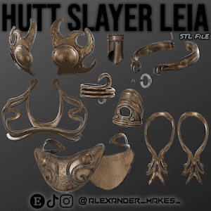 Hutt Slayer Leia-kostuum: 3D-model STL-bestand