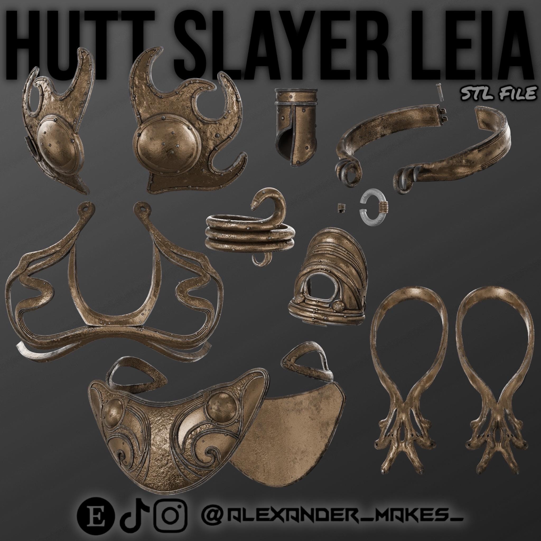Hutt Slayer Leia Costume: 3D Model STL File