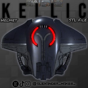 Casco Kellic: Star Wars 1313 Bounty Hunter Concept - File di stampa 3D immagine 2