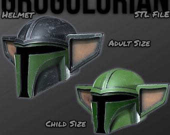 Grogulorian Mandalorian Helmet STL File | The Child