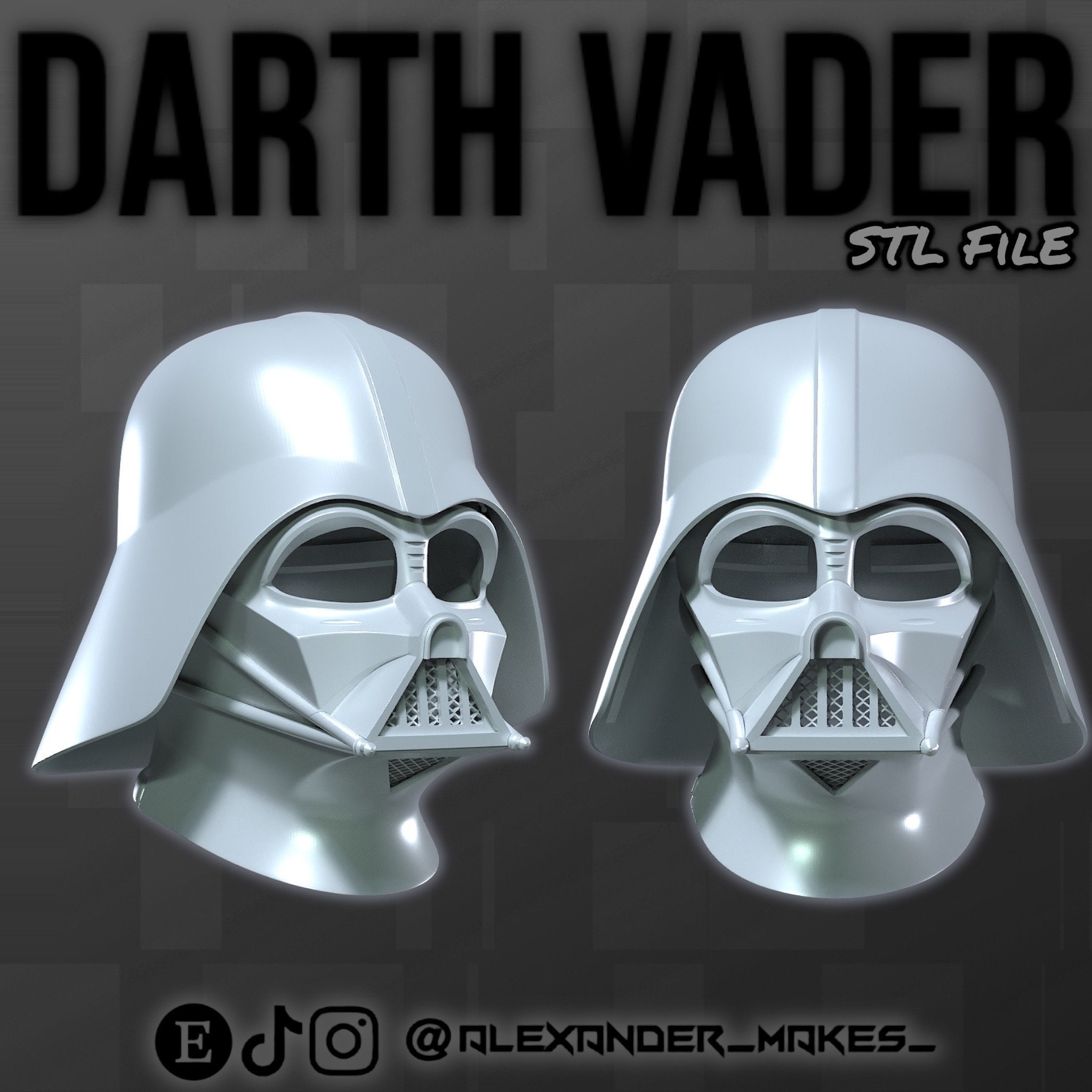 ダース・ベイダー |ダース・ベイダーのヘルメット |新たな希望 |ダース・ベイダー 3D プリント ファイル - Etsy 日本
