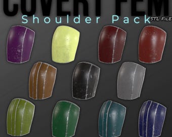 Mandalorian Covert Fem Shoulder-pantserpakket | Bo Katan, Koska Reeves 3D-afdrukbestand