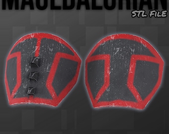 Mauldalorian Spiked Shoulder Armor: 3D Print File (STL)