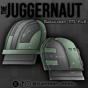 Juggernaut Shoulders | Heavy Mando | Paz Vizsla - 3D Print File