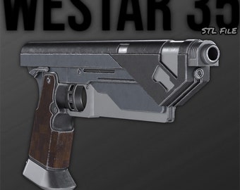 Westar 35 | Bo Katan Westar 35 | Star Wars Blaster | Mandalorian Blaster | 3D Print STL File