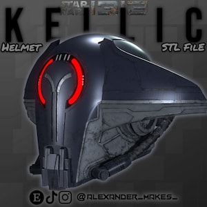 Casco Kellic: Star Wars 1313 Bounty Hunter Concept - File di stampa 3D immagine 3