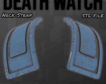 The  Mandalorian - Death Watch Neck Strap Armor | Axe Woves Neck Armor | Death Watch STL 3D FILE | Deathwatch Files | Deathwatch Neck