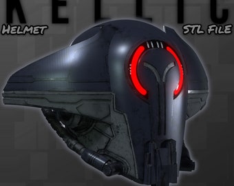 Kellic Helmet | Star Wars 1313 | Kellic Concept Helmet | Bounty Hunter - 3D Print File - Wearable Mask