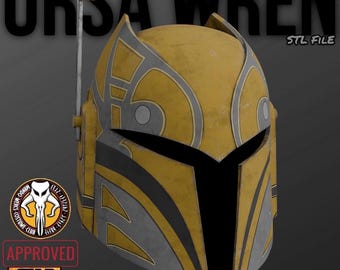 Ursa Wren Helmet - Star Wars Rebels Mandalorian STL File (3D Print)