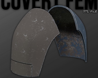 Mandalorian Covert Fem Shoulder Armor | Koska Reeves 3D Print File (STL)