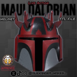 Mauldalorian Helm 3D Druckdatei: Supercommando, Ahsoka (STL Datei)