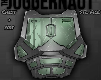 Juggernaut Chest & Abs | Heavy Mando | Paz Vizsla | The Mandalorian - 3D Print File