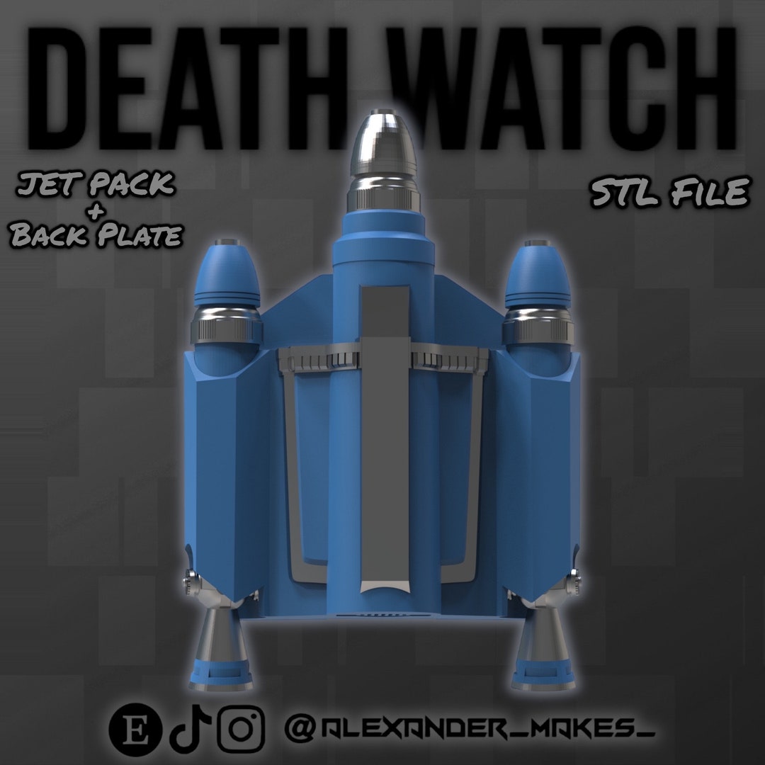 The Mandalorian Death Watch Jet Pack Death Watch STL 3D FILE Deathwatch