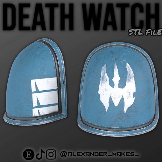 Death Watch Shoulder Armor STL File – Axe Woves Armor