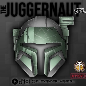 Heavy Mandalorian Helmet | The Juggernaut | Paz Vizsla Helmet - 3D Print File