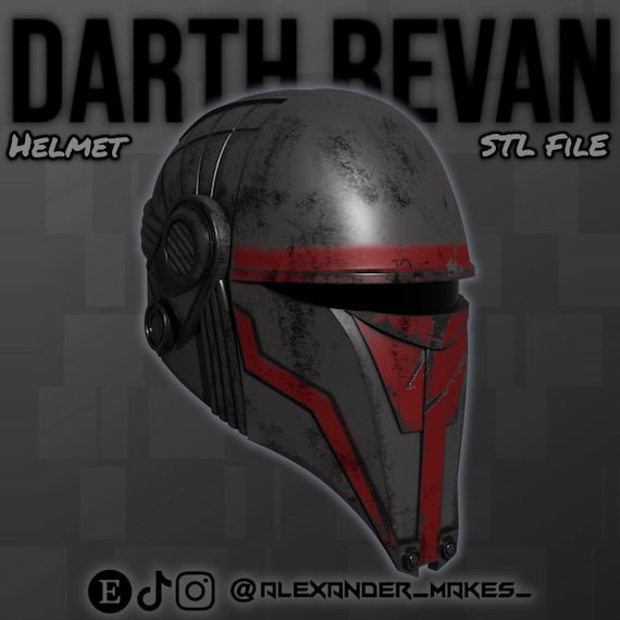 Darth Revan Helmet 3D Print File (STL) - Etsy