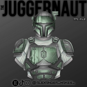 Juggernaut Armor | Heavy Mando | Paz Vizsla - 3D Print File