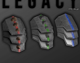 Mandalorian Legacy Shoulder Armor STL File - 3D File - Digital Item