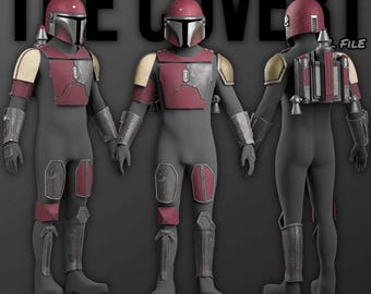 The  Mandalorian - Covert Full Armor + Blasters | Mando Season 3 STL 3D FILE | Mandalorian Files | Mandalorian Armor | Buccaneer