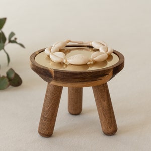 DIY Tisch aus Akazienholz Set zum selber bauen ideal für deinen schönsten Schmuck oder Duftkerzen Bild 5