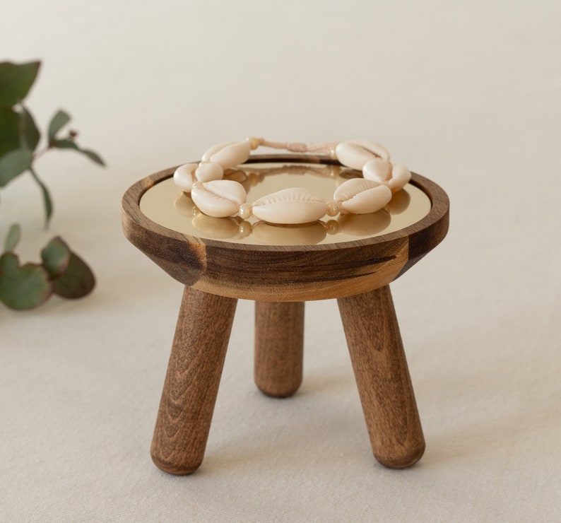 DIY Tisch aus Akazienholz Set zum selber bauen ideal für deinen schönsten Schmuck oder Duftkerzen Bild 5
