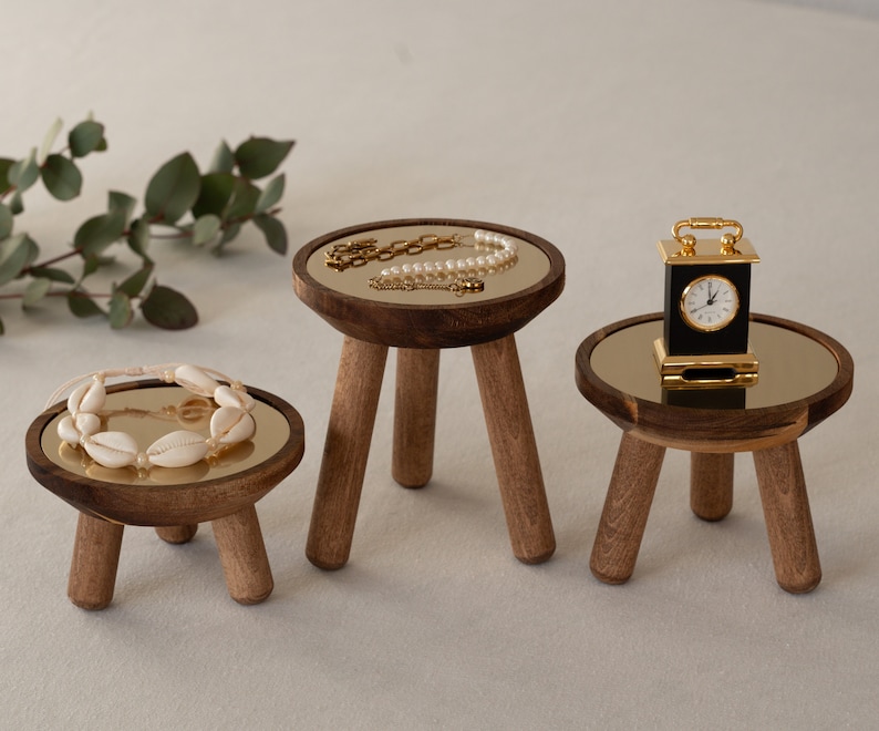 DIY Tisch aus Akazienholz Set zum selber bauen ideal für deinen schönsten Schmuck oder Duftkerzen Bild 3