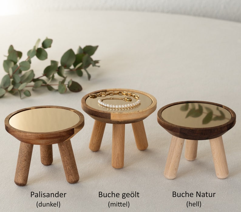 DIY Tisch aus Akazienholz Set zum selber bauen ideal für deinen schönsten Schmuck oder Duftkerzen Bild 2