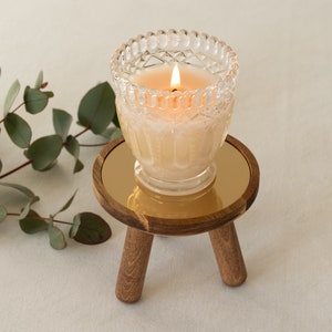 DIY Tisch aus Akazienholz Set zum selber bauen ideal für deinen schönsten Schmuck oder Duftkerzen Bild 8