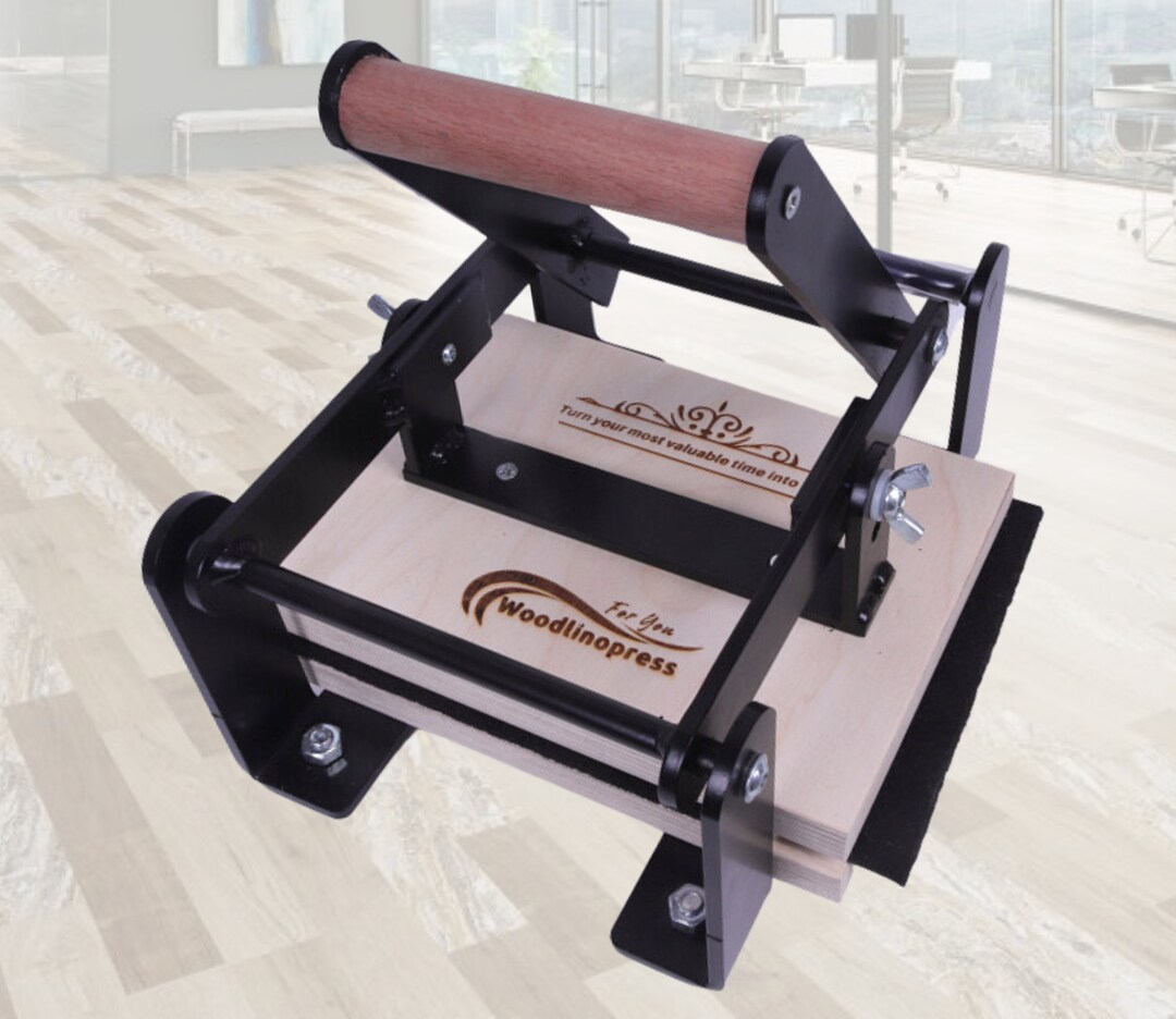 A5 Black Linocut Press, Printing Machine, Embossing