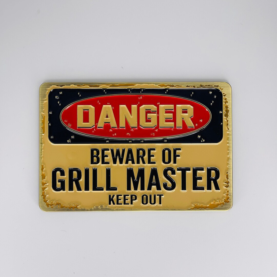 Danger Beware of Grill Masterbarbecue Grill Etsy