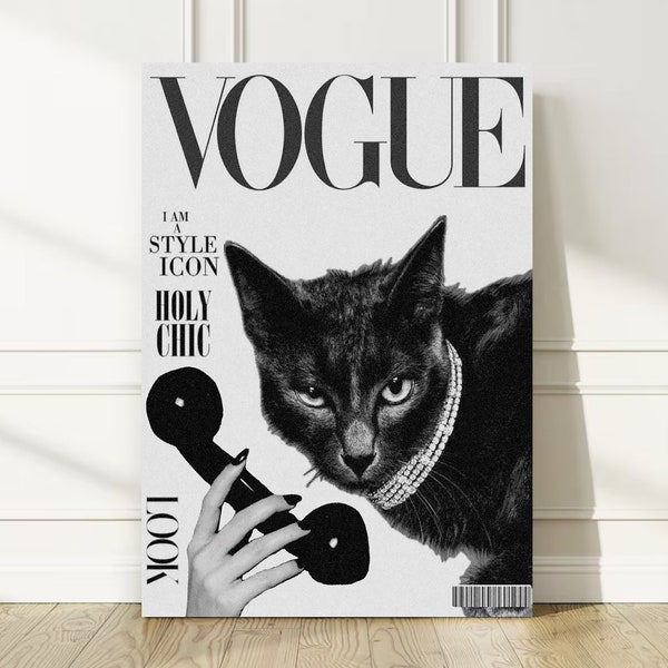 Collection Vogue vintage : oeuvres d'art collage magazine rétro chic et murs au style minable