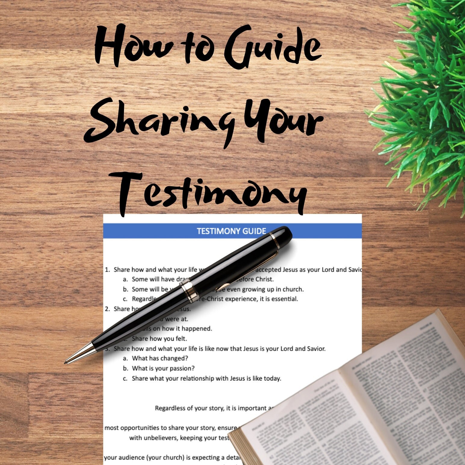 Guide to Sharing Your Testimony