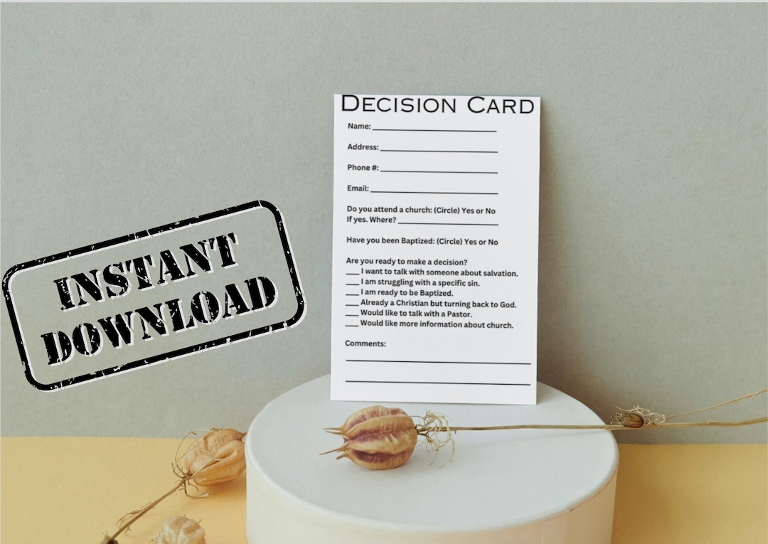 Image 8 for Decision Card Template