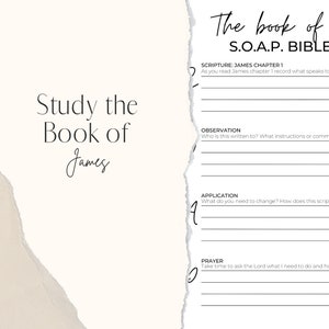 Printable James Bible Study - Etsy