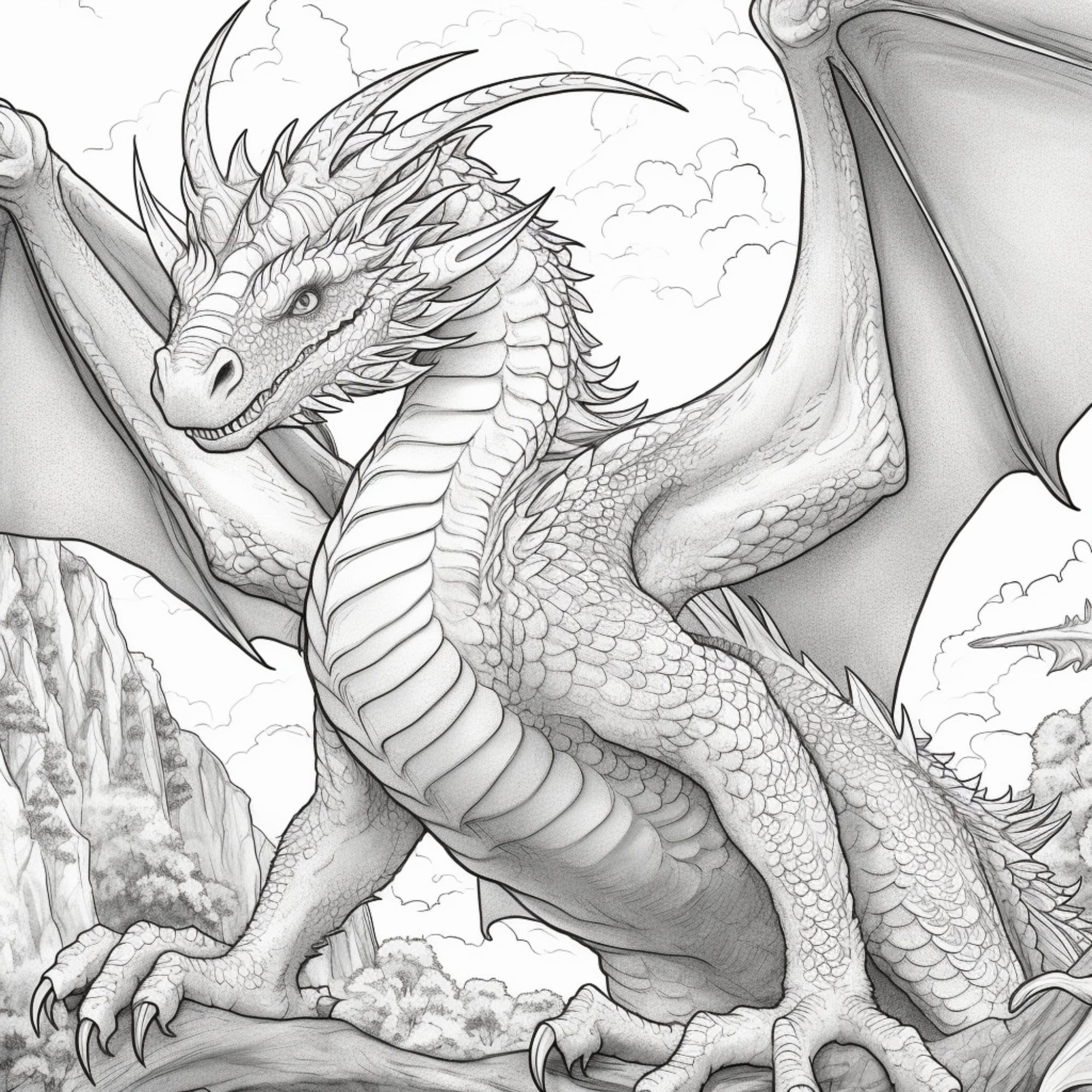 sleeping beauty dragon coloring page