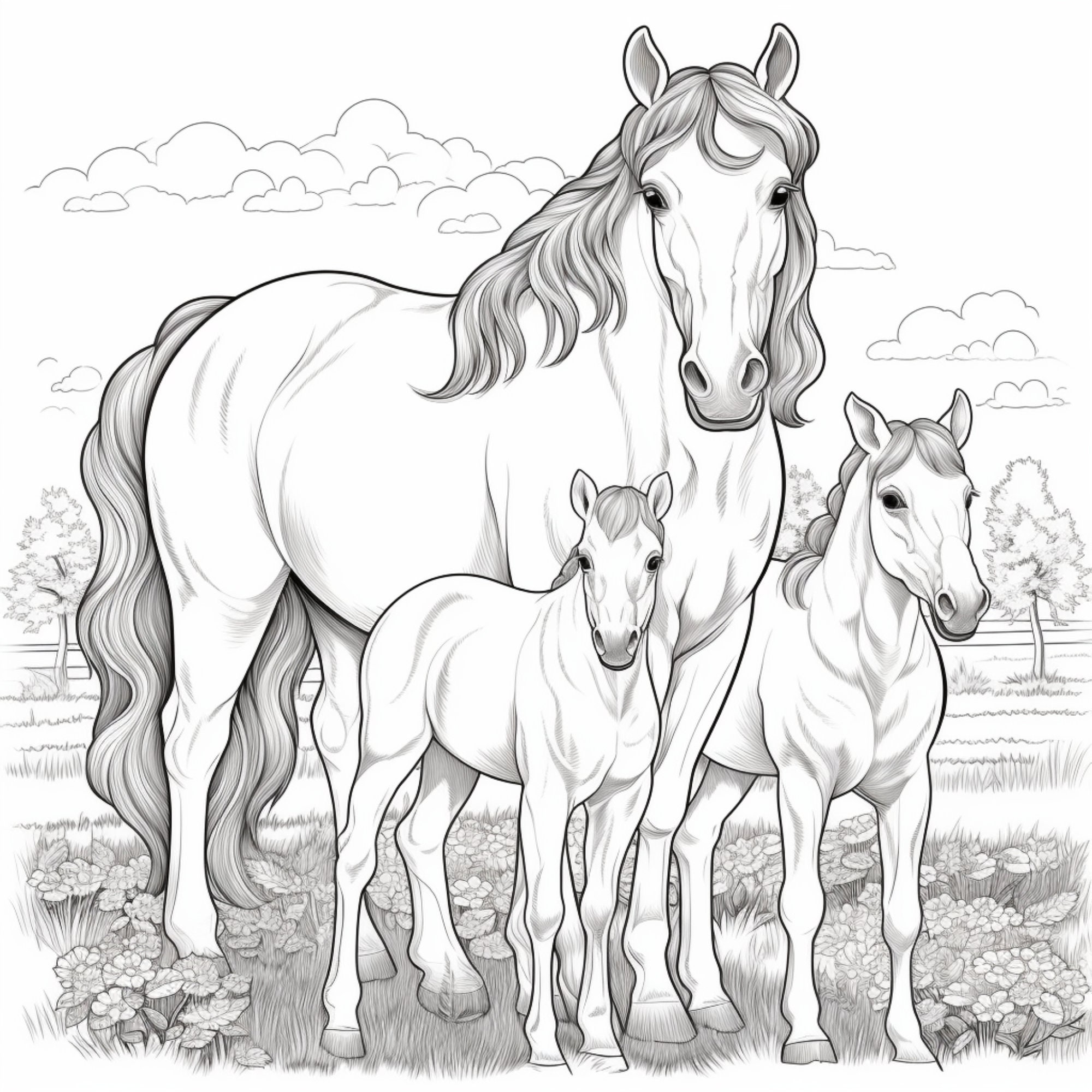 HORSE Coloring Book For Kids Ages 8-12: A fun children's coloring book for  kids ages 8 to 12 / Wonderful Horses Coloring Book with +30 Horses to Paint