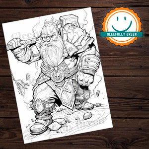20 Printable Dwarves Coloring Pages for Adults and Kids Digital ...
