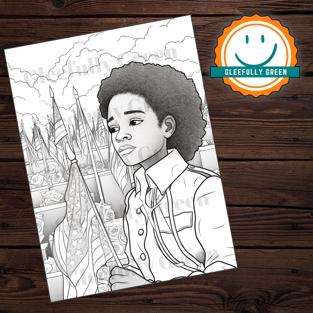 10 Memorial Day Coloring Pages for Adults and Kids Digital Download PDF