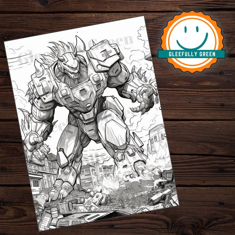 10 Printable Kaiju Coloring Pages for Kids and Adults Digital Download