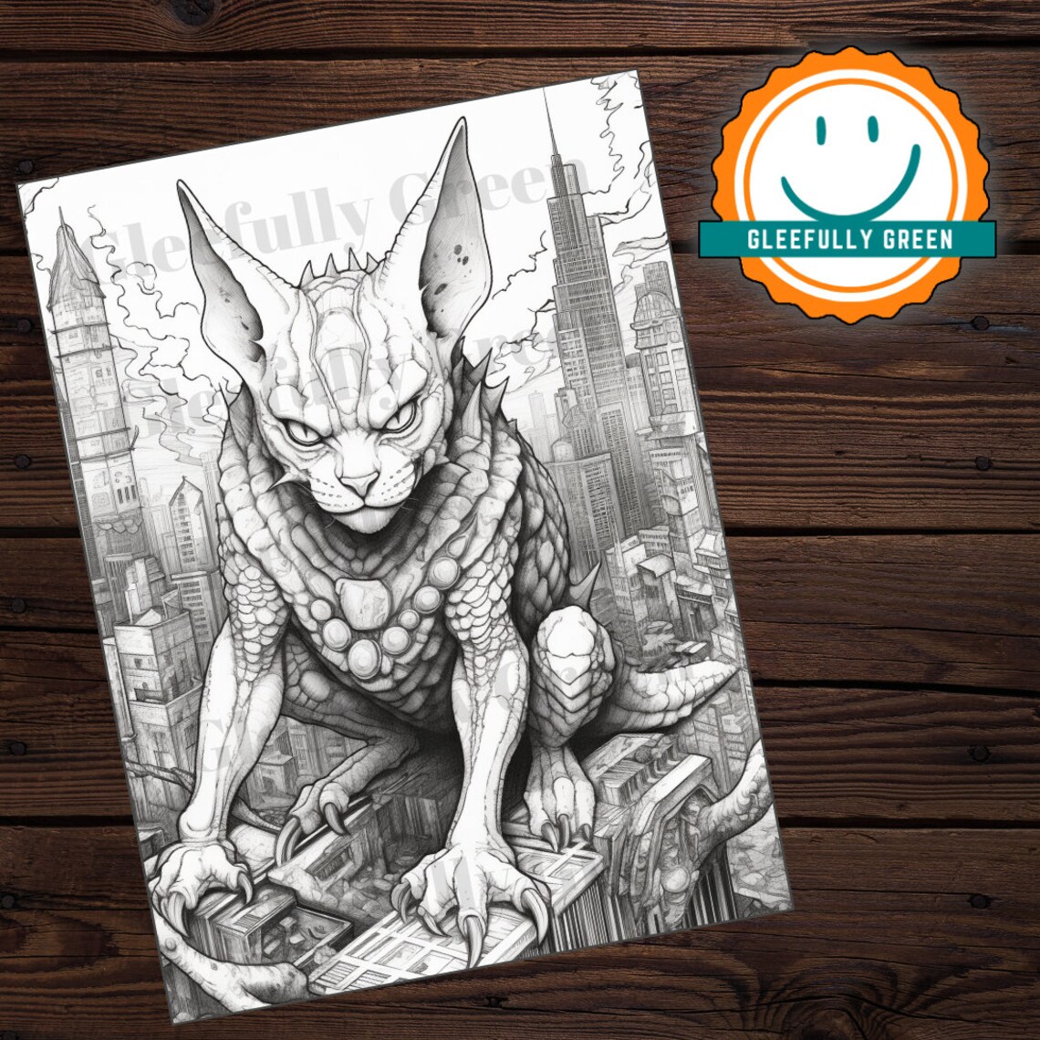 10 Printable Kaiju Coloring Pages for Kids and Adults Digital Download ...