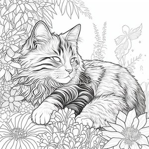 25+ Christmas Kitten Coloring Pages