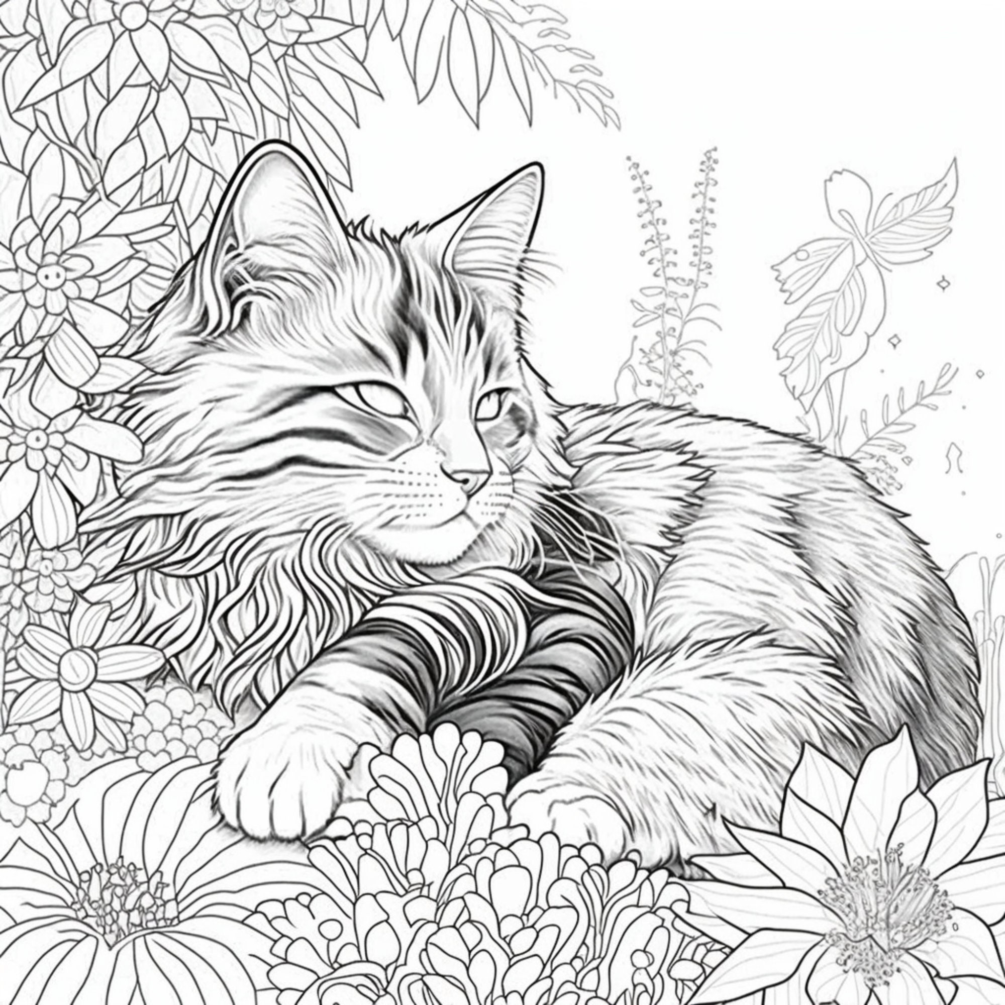 10+ Thousand Cat Adult Coloring Book Royalty-Free Images, Stock Photos &  Pictures