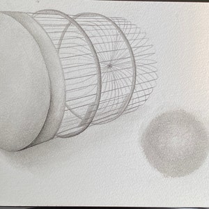 Cage II - Peinture à l&#39;encre