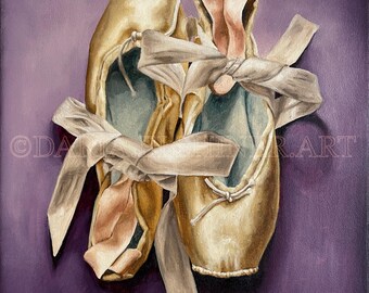 Fine Art Museum Qualität Reproduktion eines Ölgemäldes ""Ballettschuhe"""