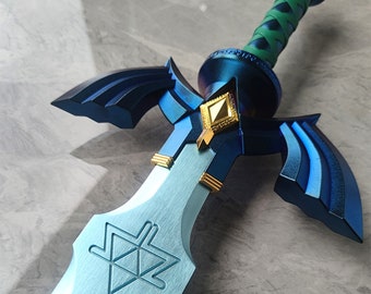 Legend of Zelda Master Sword Full Metal, Master Swords Tears of the Kingdom, Zelda Sword Cosplay, Breath of the Wild, Ocarina of Time, Geschenke