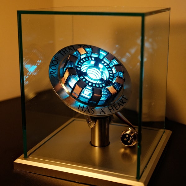 Iron Man Arc Reactor Modell Lampe Maßgeschneiderte MCU The Avengers Tony Stark MK 1 Herz 1/1 Film Prop Replik, Valentinstag Geschenk Geschenk für ihn