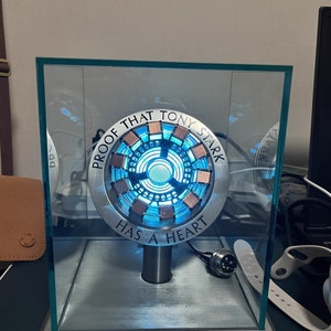 Iron Man Arc Reactor Modell Lampe Maßgeschneiderte MCU The Avengers Tony Stark MK 1 Herz 1/1 Film Prop Replik, Valentinstag Geschenk Geschenk für ihn Bild 7