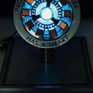 Iron Man Arc Reactor Modell Lampe Maßgeschneiderte MCU The Avengers Tony Stark MK 1 Herz 1/1 Film Prop Replik, Valentinstag Geschenk Geschenk für ihn Bild 9