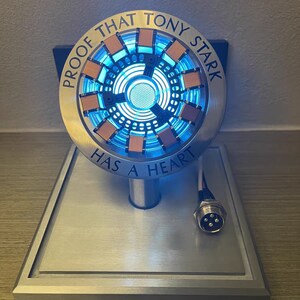 Iron Man Arc Reactor Modell Lampe Maßgeschneiderte MCU The Avengers Tony Stark MK 1 Herz 1/1 Film Prop Replik, Valentinstag Geschenk Geschenk für ihn Bild 5