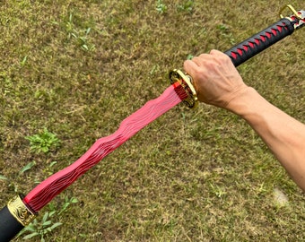 Rivers of Blood Katana, Medieval Fantasy Elden Katana Cosplay Metal Sword for Video Game, Collection Gift for him, Gift for him, Gamer Gift